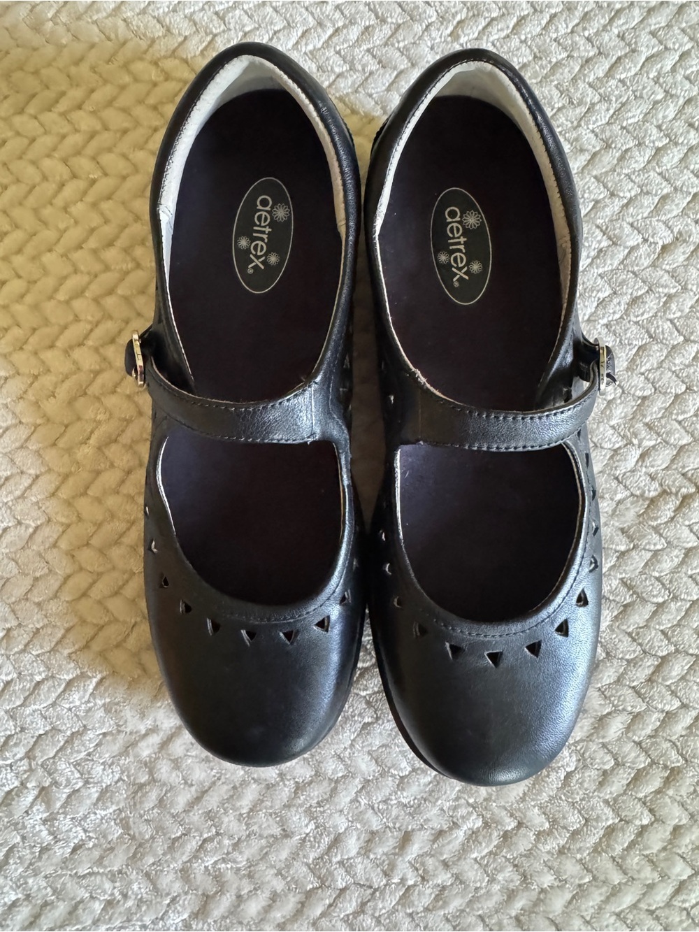Aetrex Women’s Black Mary Jane Shoes Size 9